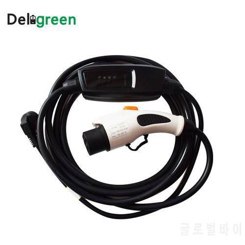 Duosida 16A EVSE J1772 type 1 level 1 EV charger Electric car charger Portable Charging cable schucko connector