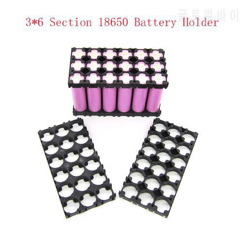 3x6 Cell 18650 Batteries Spacer Radiating Shell Plastic Heat Holder Bracket