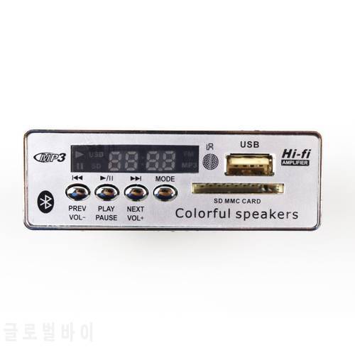Car MP3 Decoder Board Module with Remote Control USB Bluetooth Hands-free MP3 Player Integrated USB FM Aux Radio for Car