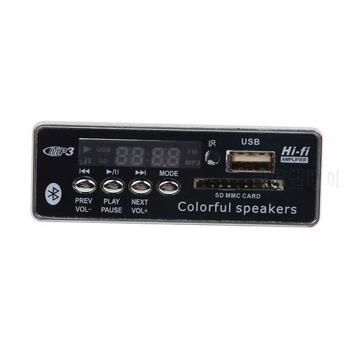 kebidu Hot Sale Bluetooth MP3 Decoder Board Decoding Player Module Support FM Radio USB/TF LCD Screen Remote Controller New