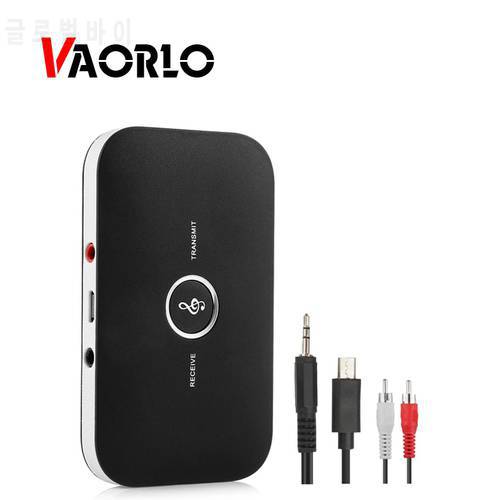 VAORLO Bluetooth Transmitter Receiver Wireless Audio Adapter For Headphones Speakers TV 3.5mm Bluetooth Music Receiver Sender