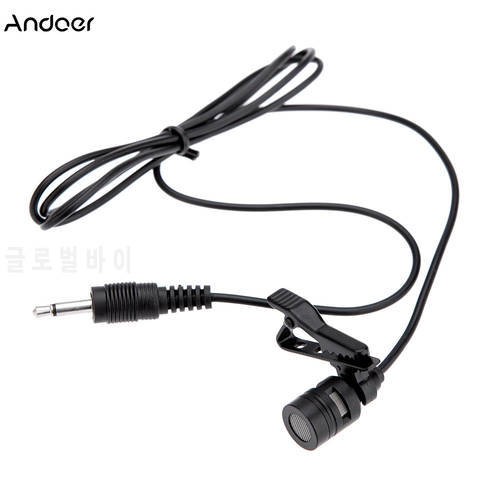 3.5mm Lavalier Microphone Metal Anti-noise Mic Microphones w/Collar Clip Wind shield for Lound Speaker Computer PC Laptop