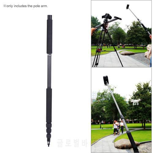 3m/9.8ft Lightweight Carbon Fiber 4 Sections Extendable Telescoping Microphone Mic Boom Pole Arm Extension w/3kg Load Capacity
