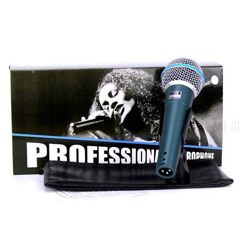 Free Shipping BETA 58 BT 58A Professional Handheld Mic Vocal Dynamic Wired Karaoke Microphone System For BETA58A Studio Sing KTV