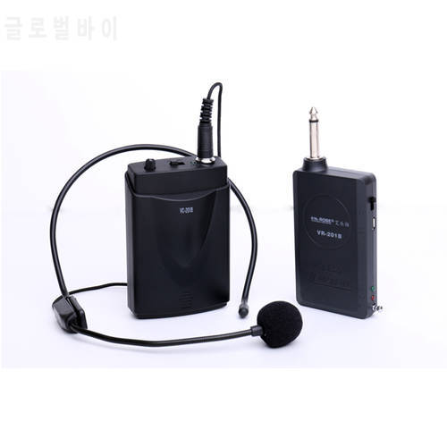 EAROBE VC-201B Mini Tie Clip-on or Head on Mic Microphone Wireless Receiver and Transmiter wireless collar microphone