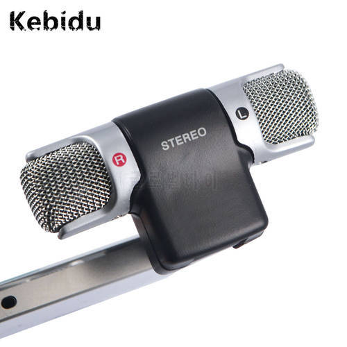 kebidu 2019 New Mini Stereo Microphone Digital Mic 3.5mm Interface Mini Jack for PC Laptop Notebook