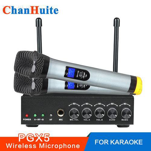 Excelvan PGX5 Wireless Microphone Karaoke Microphone Dual Mini Portable Wireless Bluetooth Microphone For PC Speaker Outdoor KTV