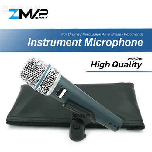 High Quality BETA57A Professional Super-Cardioid Dynamic Instrument BETA57 Wired Microphone For Performance Drums Percussion