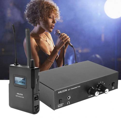 Original For ANLEON S2 UHF Stereo Wireless In-Ear Monitor System 670-680MHZ ear monitoring Professional Digital Sound Stage