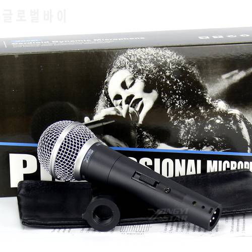 Quality SM 58 Switch Handheld Vocal Dynamic Wired Microphone Professional Mic For Video Recording SM 58SK Sing Karaoke Microfone