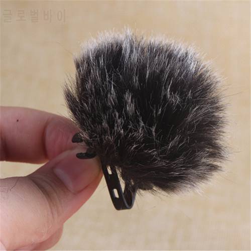 CAENBOO Outdoor Windscreen Windshield Lavalier Clip Lavmic Wind Protector Furry Cover For Sony UWP-D11 D12 Wireless Microphone