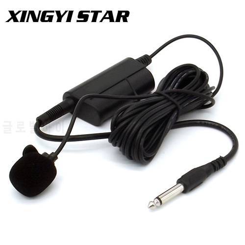 5-Meter Wired Musical Instruments Condenser Lavalier Microphone Lapel Tie Clip Mic Lapela For Guitar Speech Drum Saxophone Piano