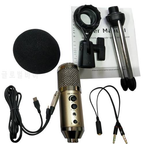 MK-F500TL Studio Microphone USB Condenser Sound Recording Add Stand free Driver For Mobile Phone Computer MK-F200TL