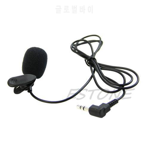 1Pc Mini Hands Free Clip On Lapel Microphone Mic For PC Notebook Laptop Skype 3.5mm