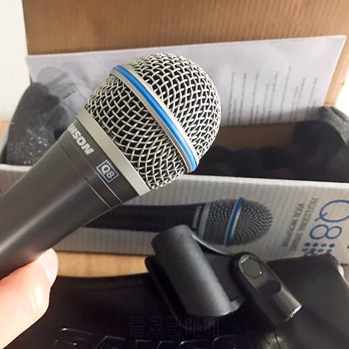 Original SAMSON Q8X Updated version Q8 Professional Dynamic Vocal Microphone handheld microphone with carry bag and clip