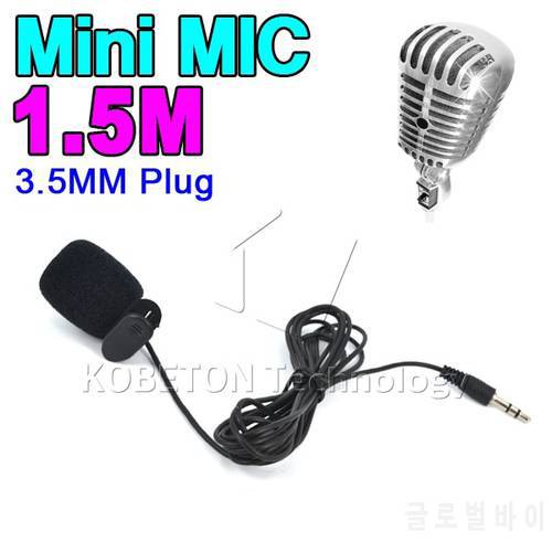 kebidu Mini 3.5mm Hands Free Clip On Mic Microphone For PC Notebook Laptop