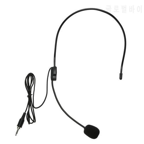 Mini Portable Single Direction Wireless Microphone Lightweight Headset 3.5mm Thread Jack Condenser Microphone for teaching Tool