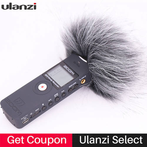 Ulanzi Outdoor Windscreen Deadcat Windshield for ZOOM H1 Handy Recorder Windshield Muff for zoom h1n microphone