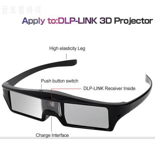 ELECTSHONG DLP 3D Active Shutter Glasses for Optoma Epson/Sony LG Acer DLP-LINK Projectors Gafas 3D Optoma DLP Link 3D Glasses