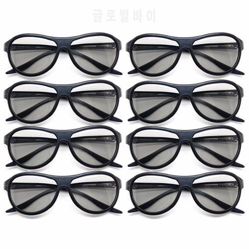 8pcs/lot Replacement AG-F310 3D Glasses Polarized Passive Glasses For LG TCL Samsung SONY Konka reald 3D Cinema TV computer