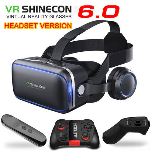 Original VR Shinecon 6.0 Standard Edition And Headset Version Virtual Reality Glasses 3D VR Glasses Headset Helmets Smartphone