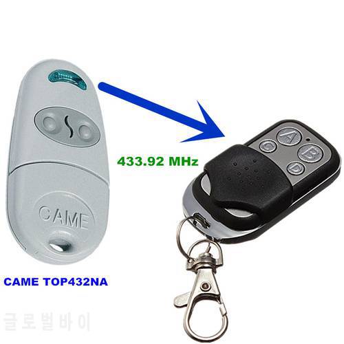 Copy CAME TOP 432NA Duplicator 433.92 mhz remote control Universal Garage Door Gate Fob Remote Cloning 433 mhz Transmitter