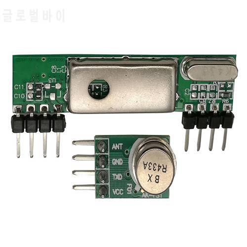 433Mhz Superheterodyne 3400 RF Transmitter&Receiver Link Kit For Arduino ARM MCU