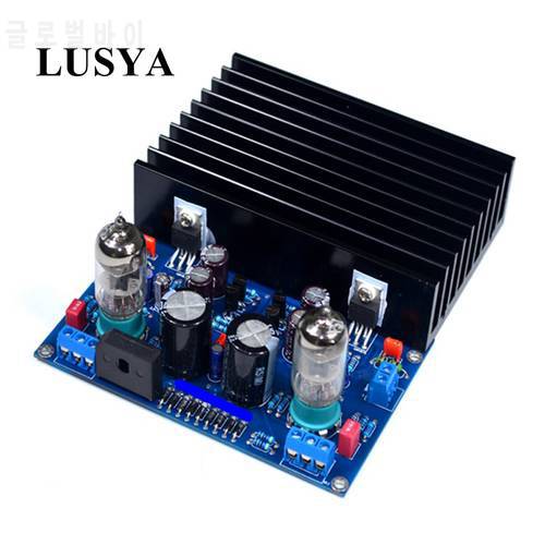 Lusya 6j1 Tube Amplifier Reference X-10D LM1875 hifi 2.0 channel Digital power amplifier board 20W+20W With heatsink T0168