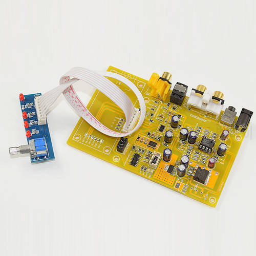 HIFI College K38 ES9038Q2M Triple Switch DAC Decoder Board Support Fiber/Coaxial/USB Input Audio Board