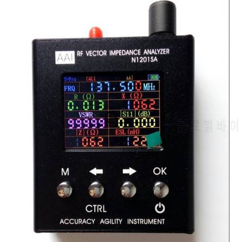 AAI ORIGINAL English Verison N1201SA 137.5MHz-2.7GHz UV RF Vector Impedance ANT SWR Antenna Analyzer Meter Tester