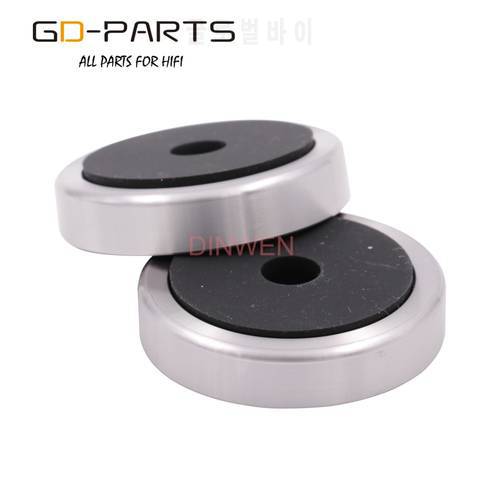 GD-PARTS 50*11mm Aluminum Plastic Amplifier Foot Feet Speaker Computer CD DVD Chassis Isolation Stand Base Pads Pack of 4PCS