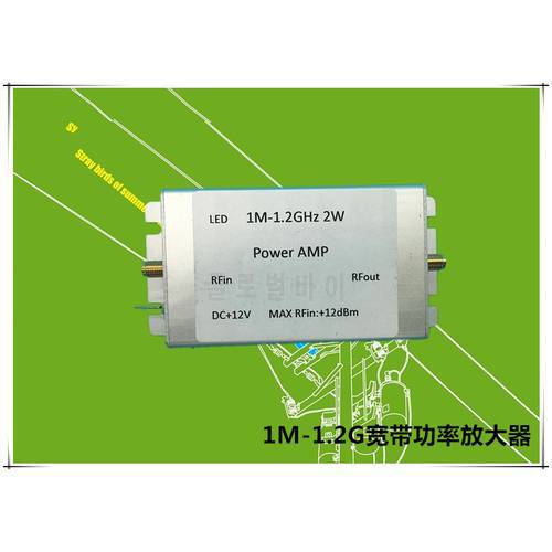 1M-1200MHz 2W HF FM VHF UHF broadband RF power amplifier