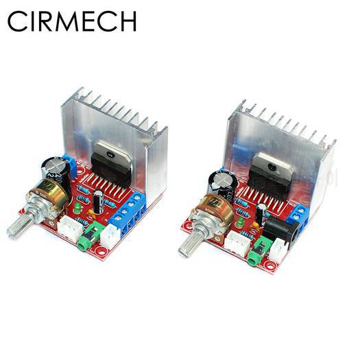 CIRMECH TDA7297 2.0 Amplifiers Stereo Digital Audio Amplifier Module Board Dual-Channel 9-12V Output 2X15W