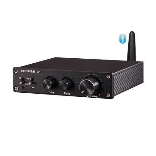 Bluetooth 5.0 QCC3003 BTM303 TPA3116D2 100w+100w Stereo 2.0 channel HiFi Digital Audio Amplifier With power adapter