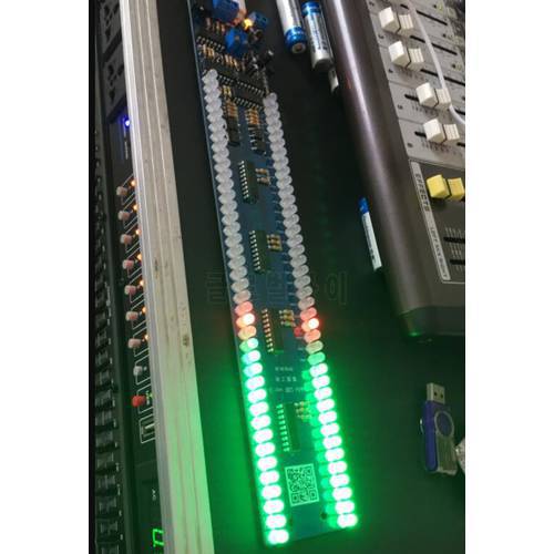 GHXAMP Dual 50 LED Music Spectrum Level indicator Board Audio MP3 Sound control Indicator VU Meter amplifier Subwoofer car 5V