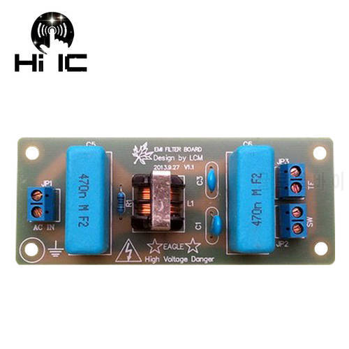 EMI 3A High Frequency Power Filter Power supply Assembled Board For DAC Amplifier Free Shipping