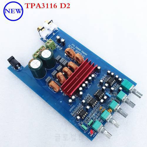 NEW DP1 TPA3116 D2 NE5532 * 4 2.1 HIFI AUDIO Digital Amplifier Board 50W * 2 + 100W / Subwoofer