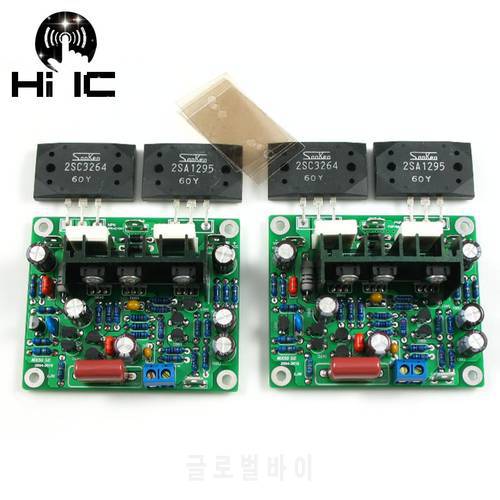 2PCS LAPT 2SA1295 2SC3264 100W*2 2 Channels Audio Power Amplifiers Board Diy Kit /Finished Product New Version For Sanken