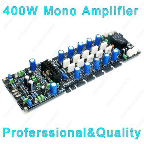 LME49810 2SA1943 2SC5200 400W Mono Amplifier Board HIFI Amplifier For DIY Audio LME49810 2SA1943 2 Transistor Speaker Protection