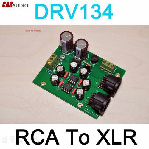 DRV134 RCA Unbalanced To Balanced XLR Adaptor Converter DRV134 High Performance RCA to XLR Converter Preamp Audio Amplifier