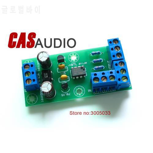 Stereo Audio BTL to XLR Balance Converter Adapter Processor Board DIY Kit