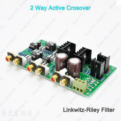2 Way -24dB/Oct Linkwitz-Riley Active Crossover XOVER Electrical Frequency Dividing Network For BIAMP Bi-amping Audio System