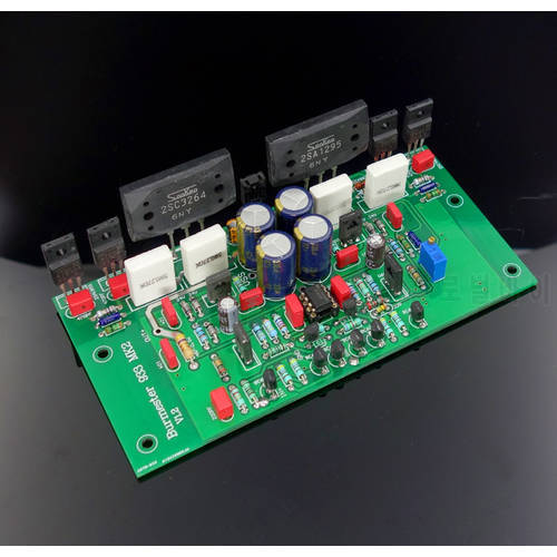 One Pair Assembled 2SA1295 2SC3264 Power Amplifier Board Base On Burmester 933 circuit Two Channels finished board