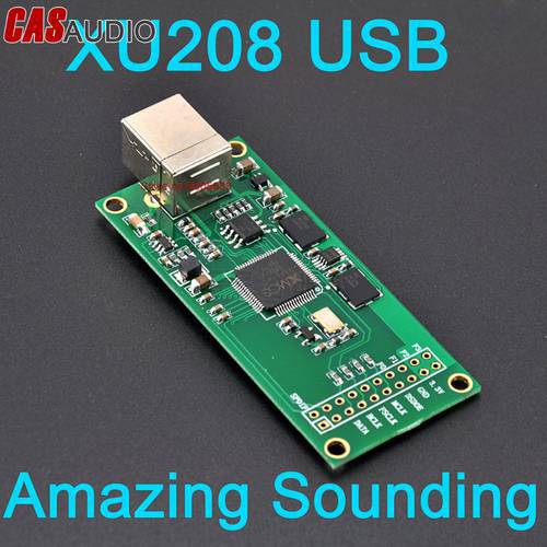 NEW XMOS XU208 U208 USB To I2S IIS DSD Converter 384K XMOS XU208 USB Digital Interface Module For DAC,Amazing Sounding
