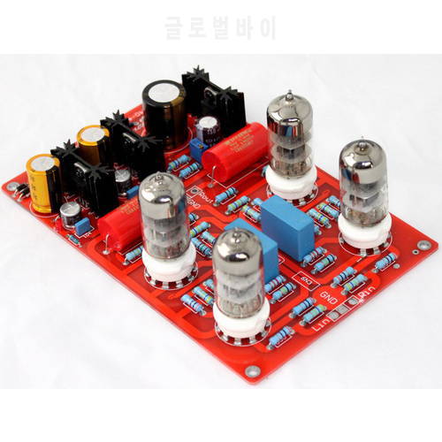 AC12V 20W 6N3*4pcs tube pre-amplifier board/Complete vacuum 6N3 tube amplifiers board