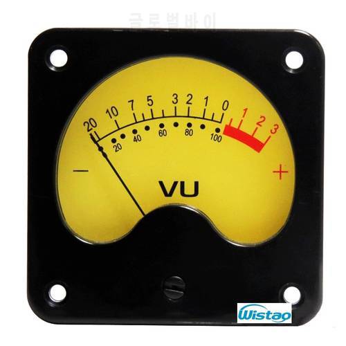 Tube VU meter LED backlight Free Driver with Damping Electromechanical Meter Tube amp Accessories High quality Free Shipping