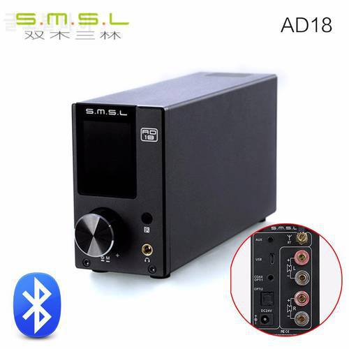 SMSL AD18 80W*2 CSR A64215 DSP HIFI Pure Digital Audio Amplifier Optical/Coaxial USB DAC Decoder With Bluetooth-compatible