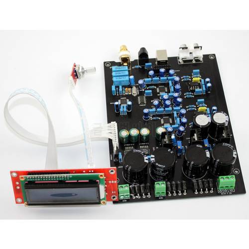 DAC AUDIO amplifier board AK4490EQ double and soft control board Support DOP DSD Optical fiber, coaxial USB input