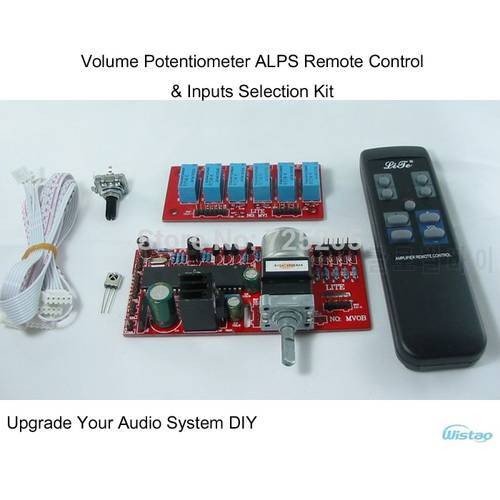 Amplifier Volume Potentiometer ALPS Remote-Control & Inputs Selection Kit for HIFI Audio DIY Upgrade Your System Free Shipping