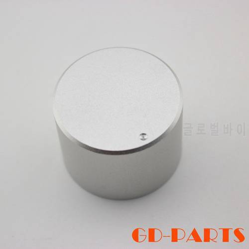 30x22 Silver Machined Solid Aluminum Potentiometer Knob DAC Turntable CD AMP Sound Control 6mm Shaft 1PC